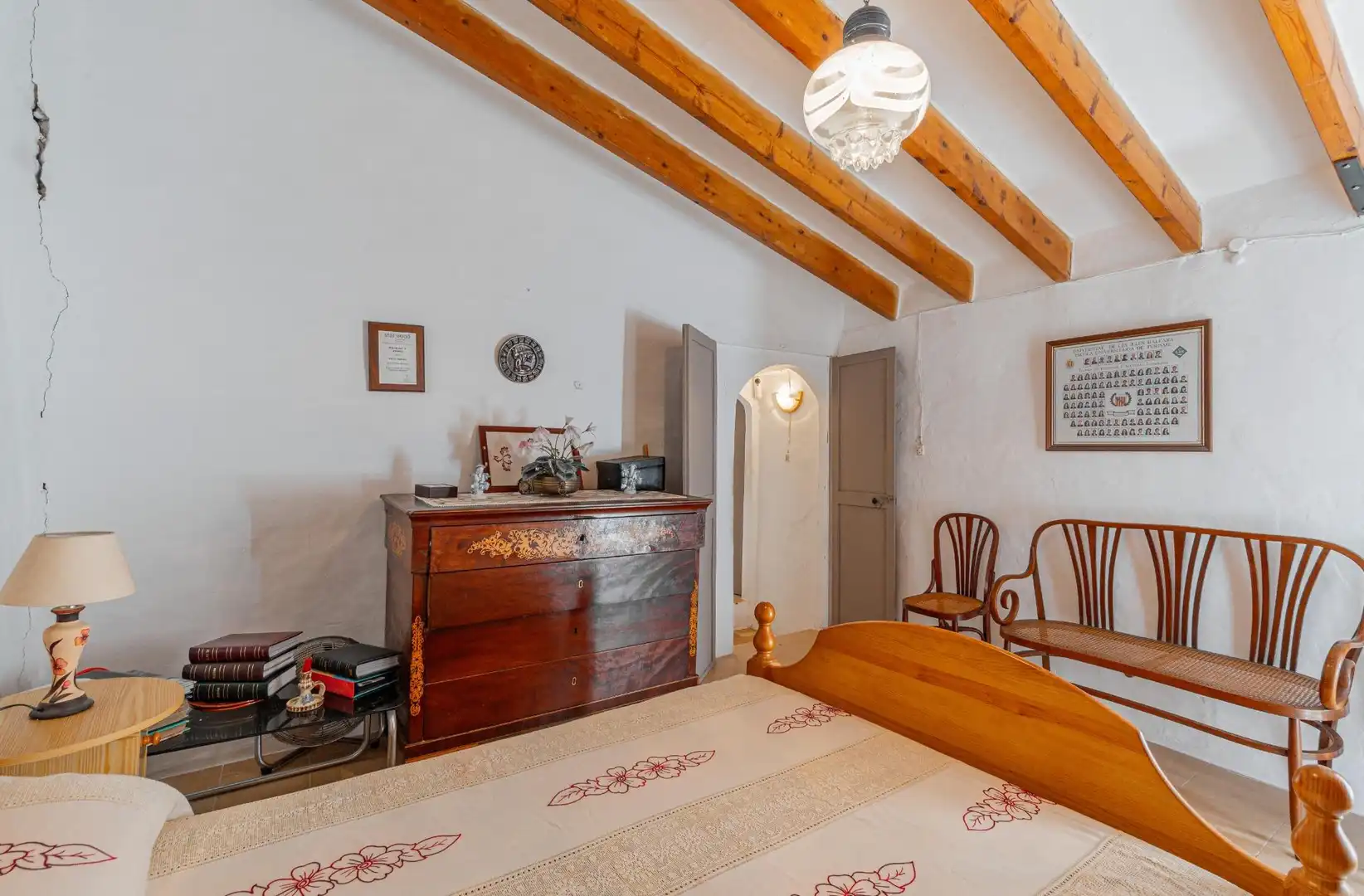 Habitación de Finca rústica en venta en Puigpunyent con Jardín privado, Terraza y Trastero