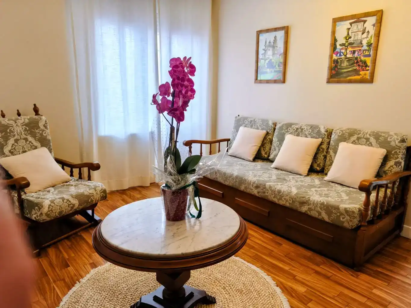 Wohnzimmer von Wohnungen zur Miete in Cedeira mit Balkon