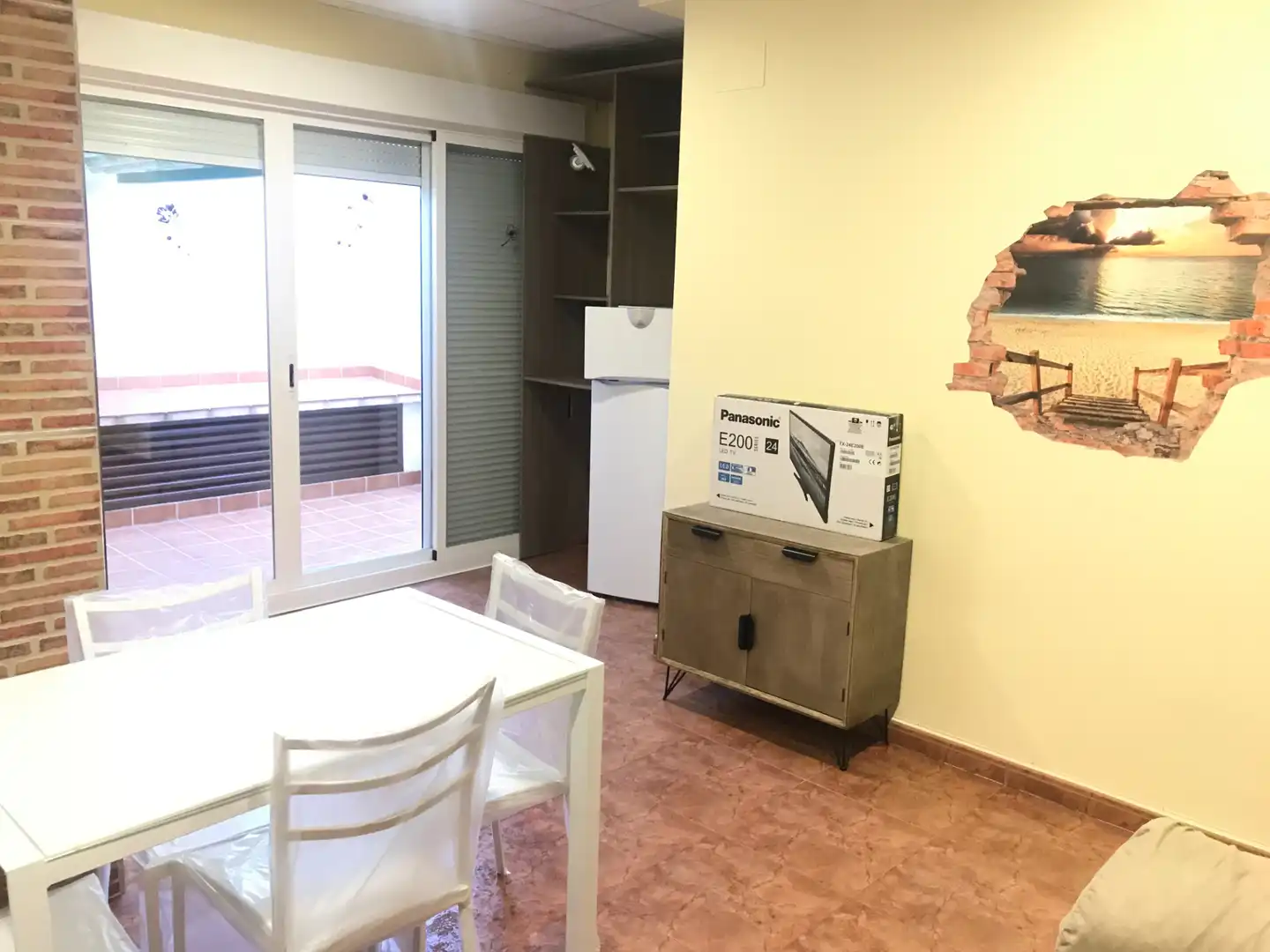 Cuina de Apartament de lloguer en Ciudad Real amb Moblat