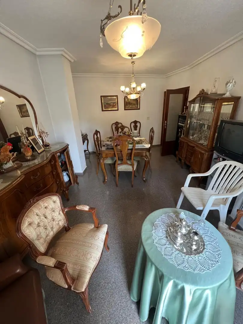 Dining room of Flat for sale in Murcia  with Storage room, Furnished and Balcony