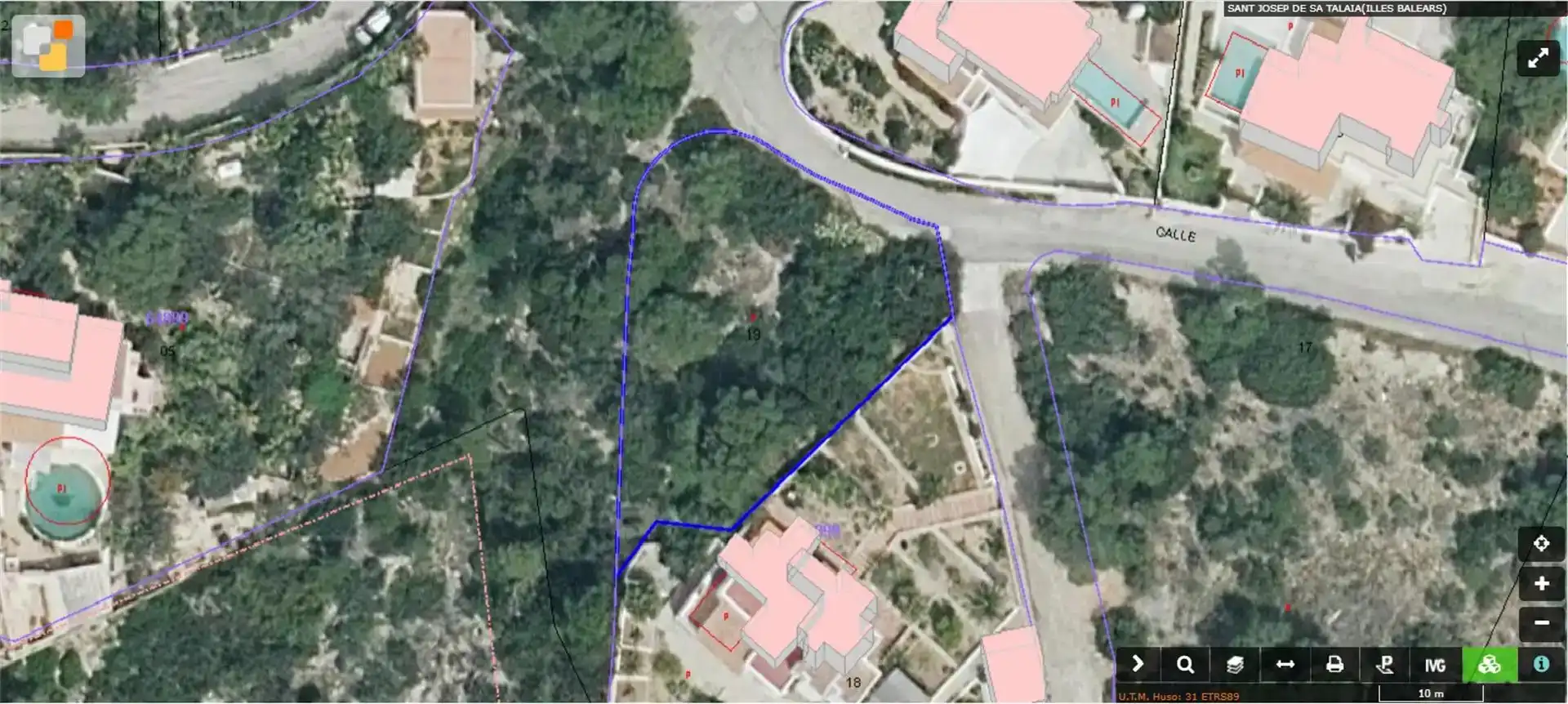 Land for sale in Cala Vedella - Cala Tarida  
