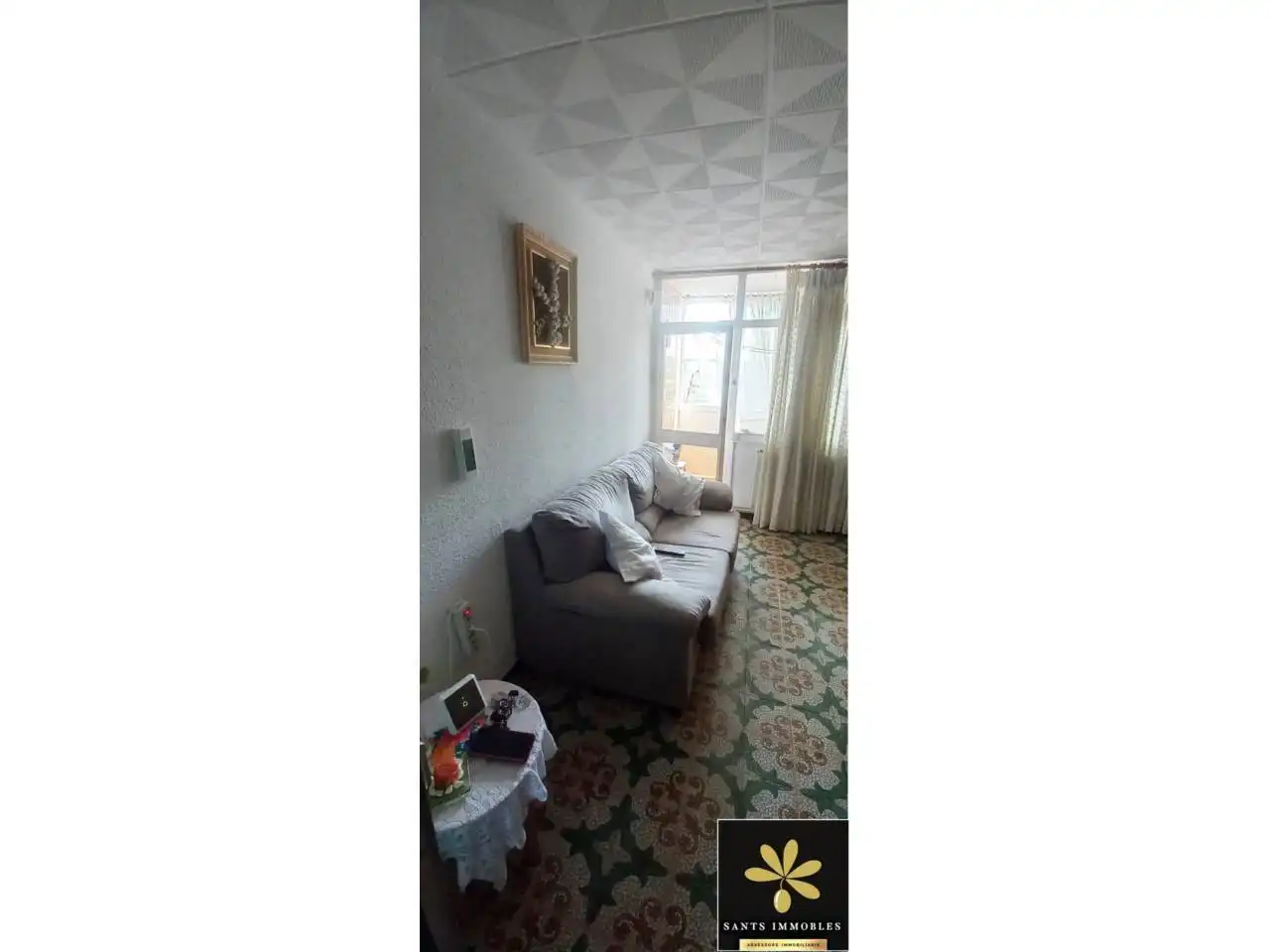 Sala de estar de Piso en venta en Terrassa con Balcón