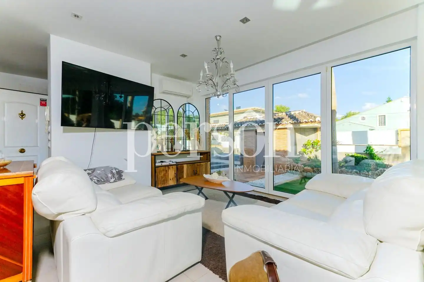 Living room of Houses for rent in Bétera  with Air Conditioner, Private garden and Terrace