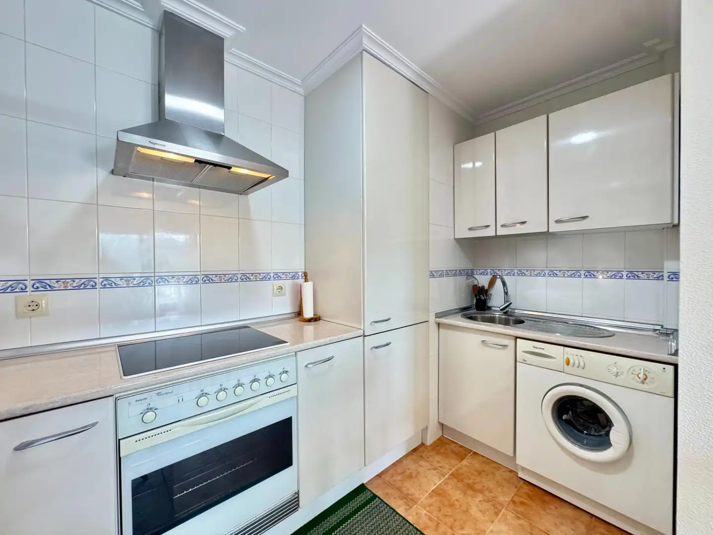 Kitchen of Flat for sale in Baiona  with Parquet flooring, Terrace and Storage room