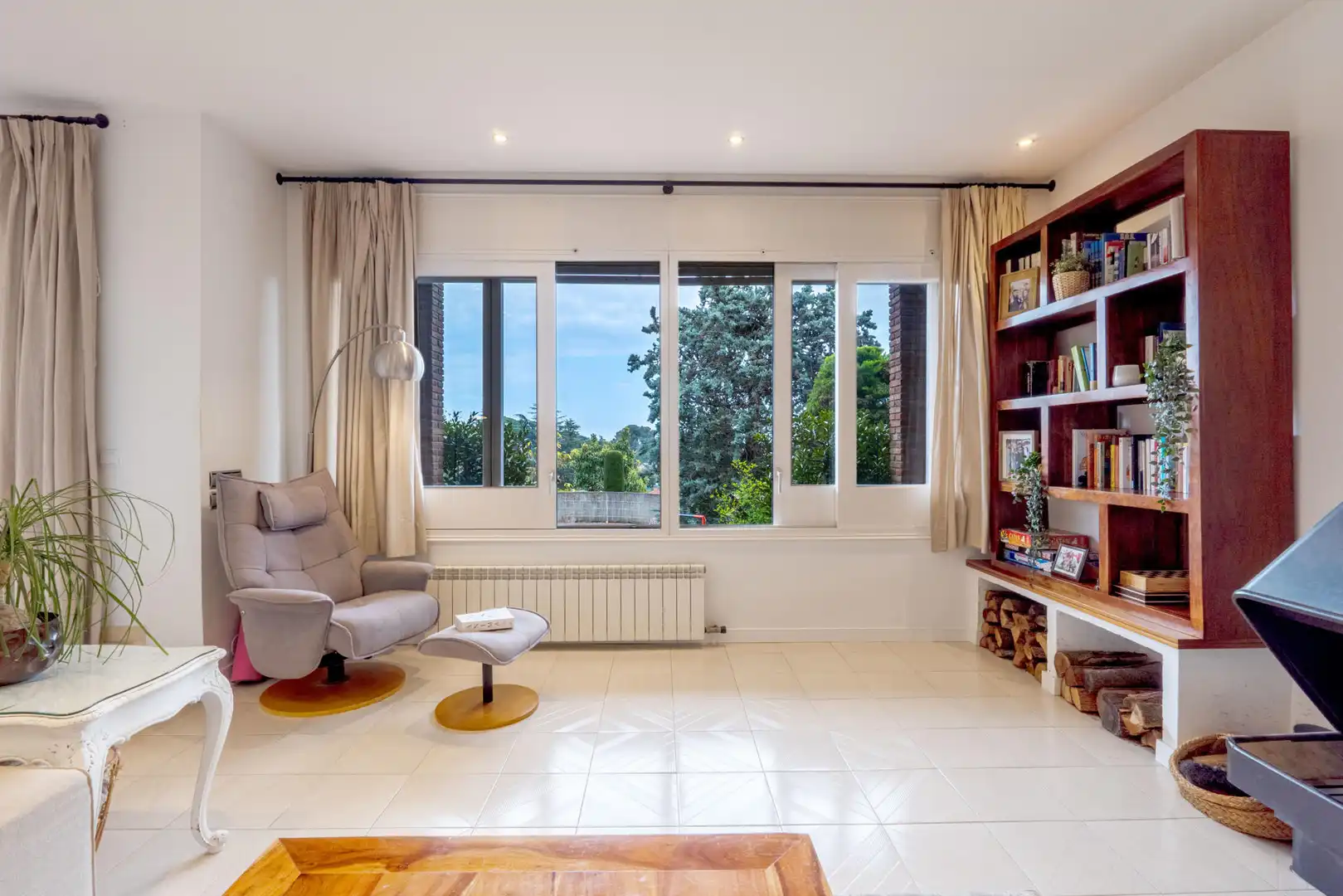 Wohnzimmer von Haus oder Chalet zur Miete in Sant Vicenç de Montalt mit Heizung und Terrasse