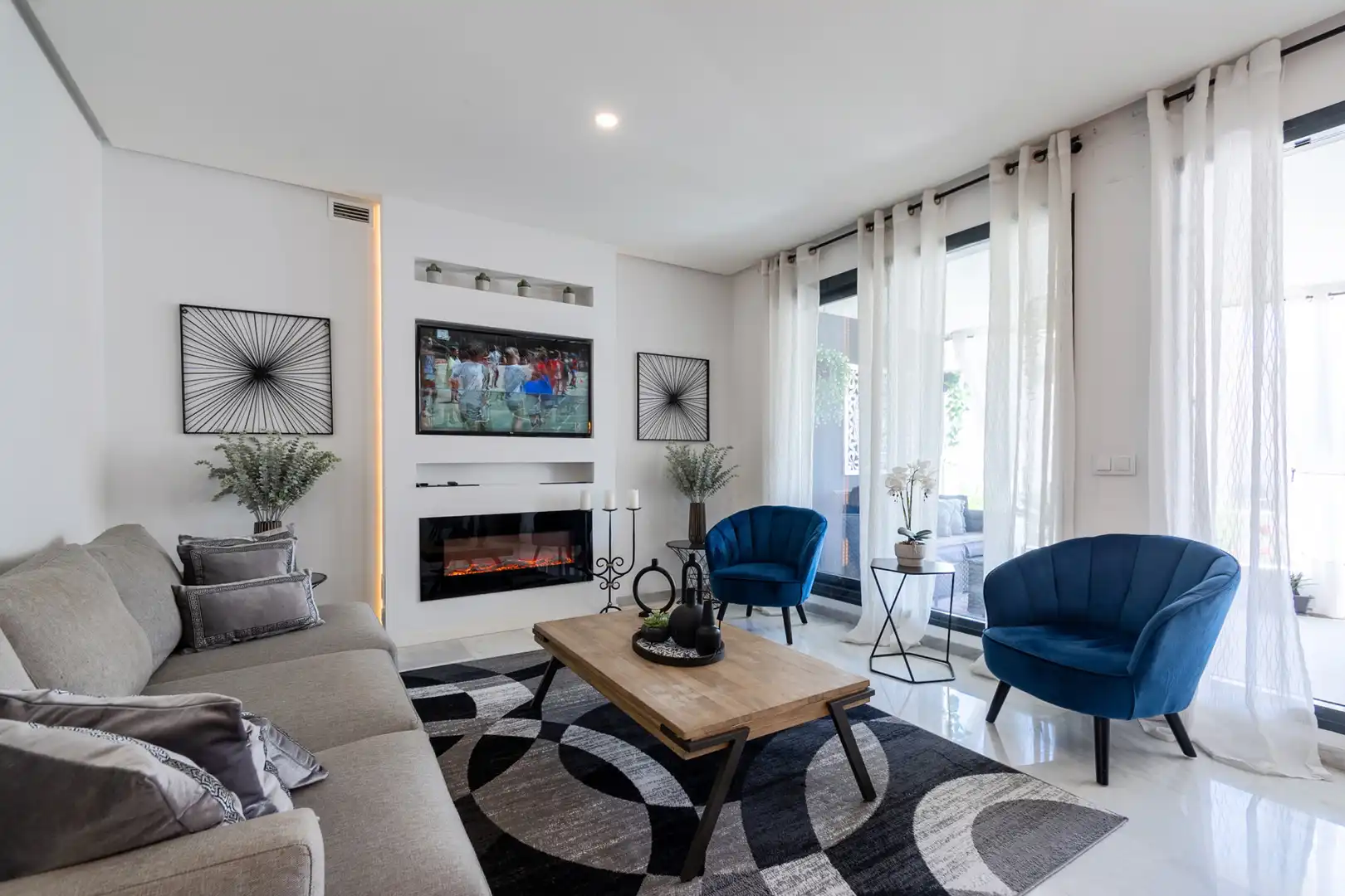 Sala de estar de Apartamento de alquiler en Marbella con Aire acondicionado, Terraza y Trastero