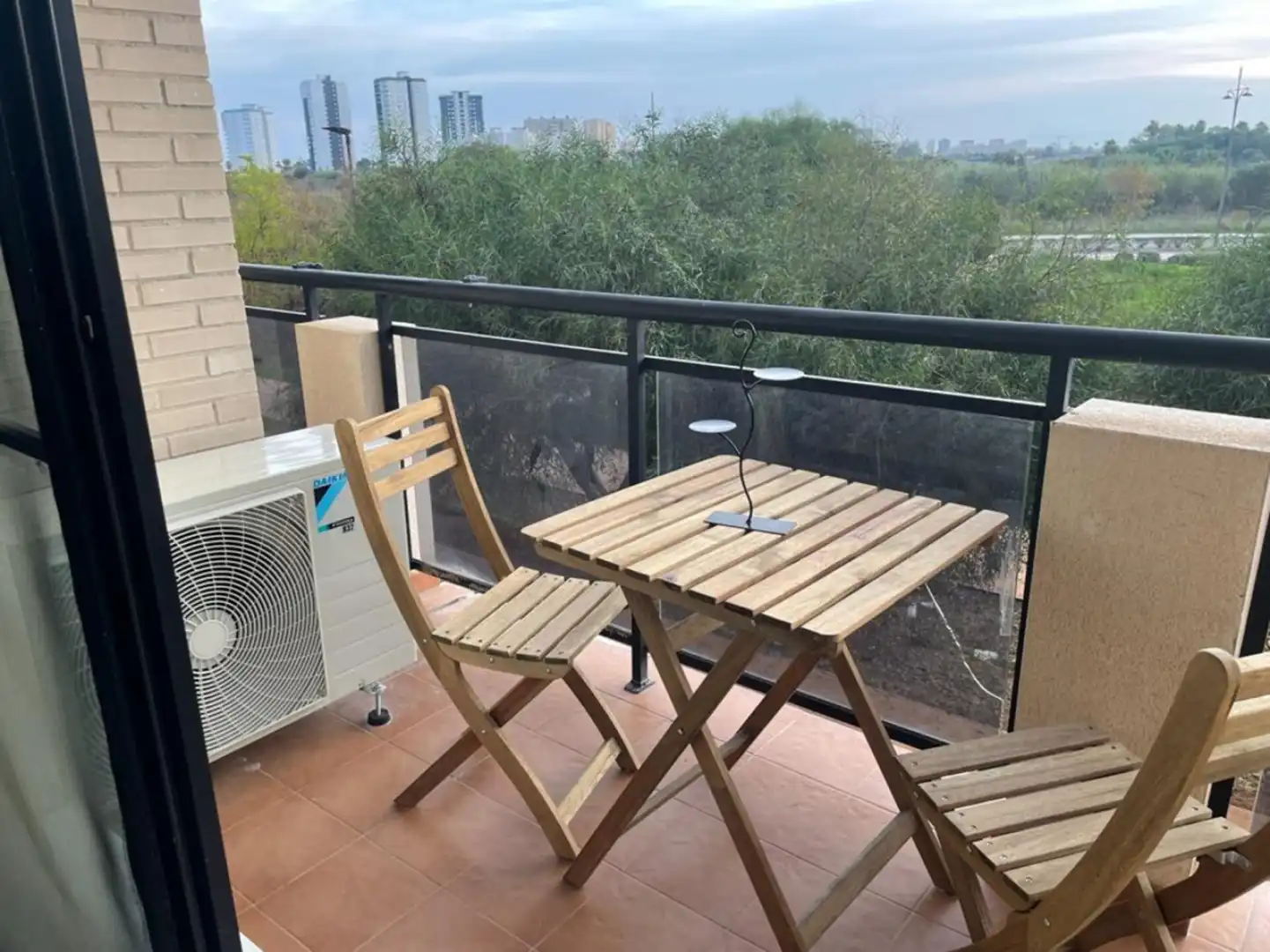 Balcony of Flat for rent in El Puig de Santa Maria  with Air Conditioner, Heating and Private garden