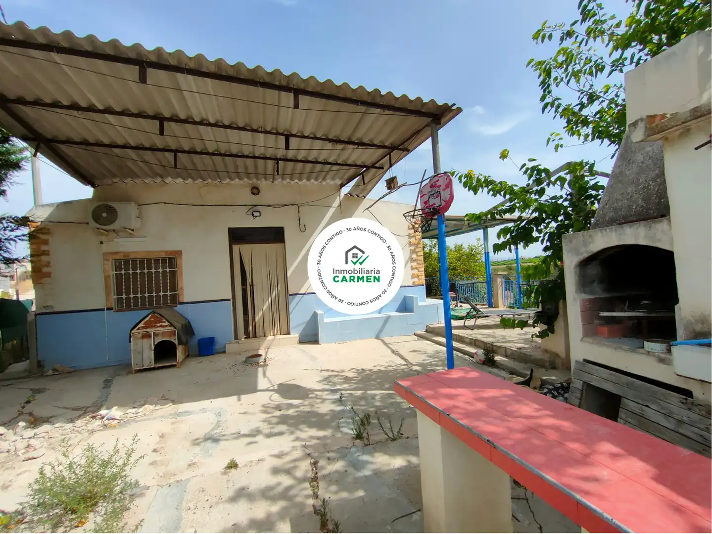 Vista exterior de Finca rústica en venda en Las Torres de Cotillas amb Aire condicionat, Jardí privat i Traster