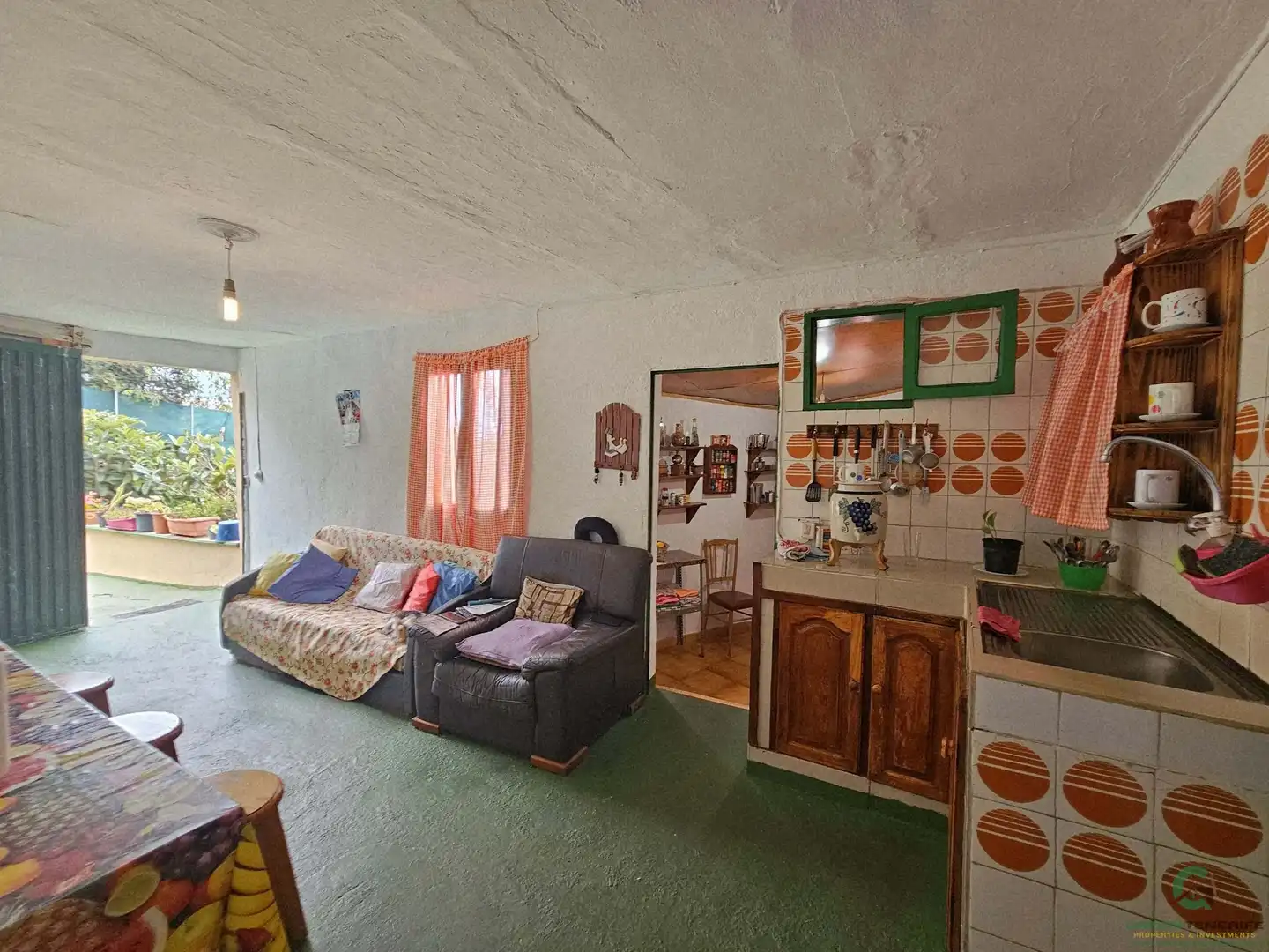 Wohnzimmer von Einfamilien-Reihenhaus zum Verkauf in Garachico mit Terrasse und Abstellraum
