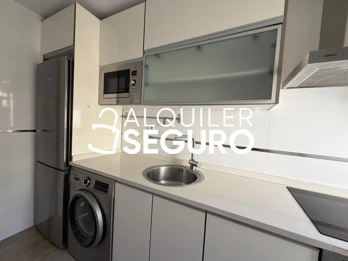 Küche von Wohnung zur Miete in Madrid mit Klimaanlage, Heizung und Terrasse