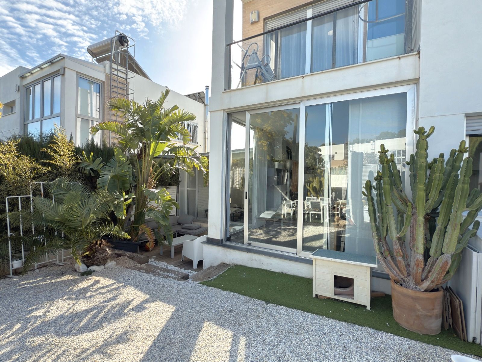 Terrace of Single-family semi-detached for sale in Náquera  with Heating, Private garden and Parquet flooring
