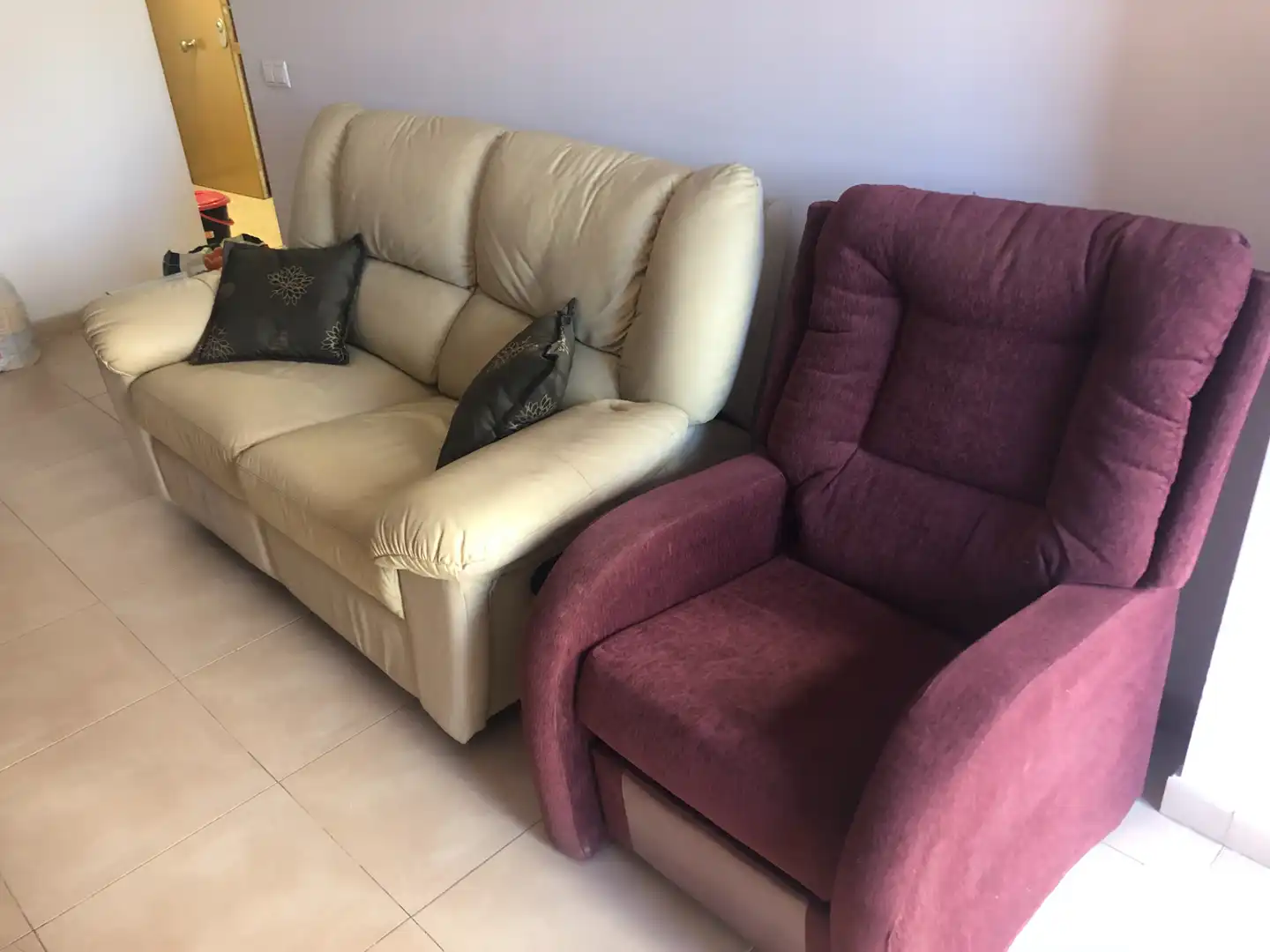 Living room of Flat for sale in Oropesa del Mar / Orpesa  with Air Conditioner, Terrace and Furnished