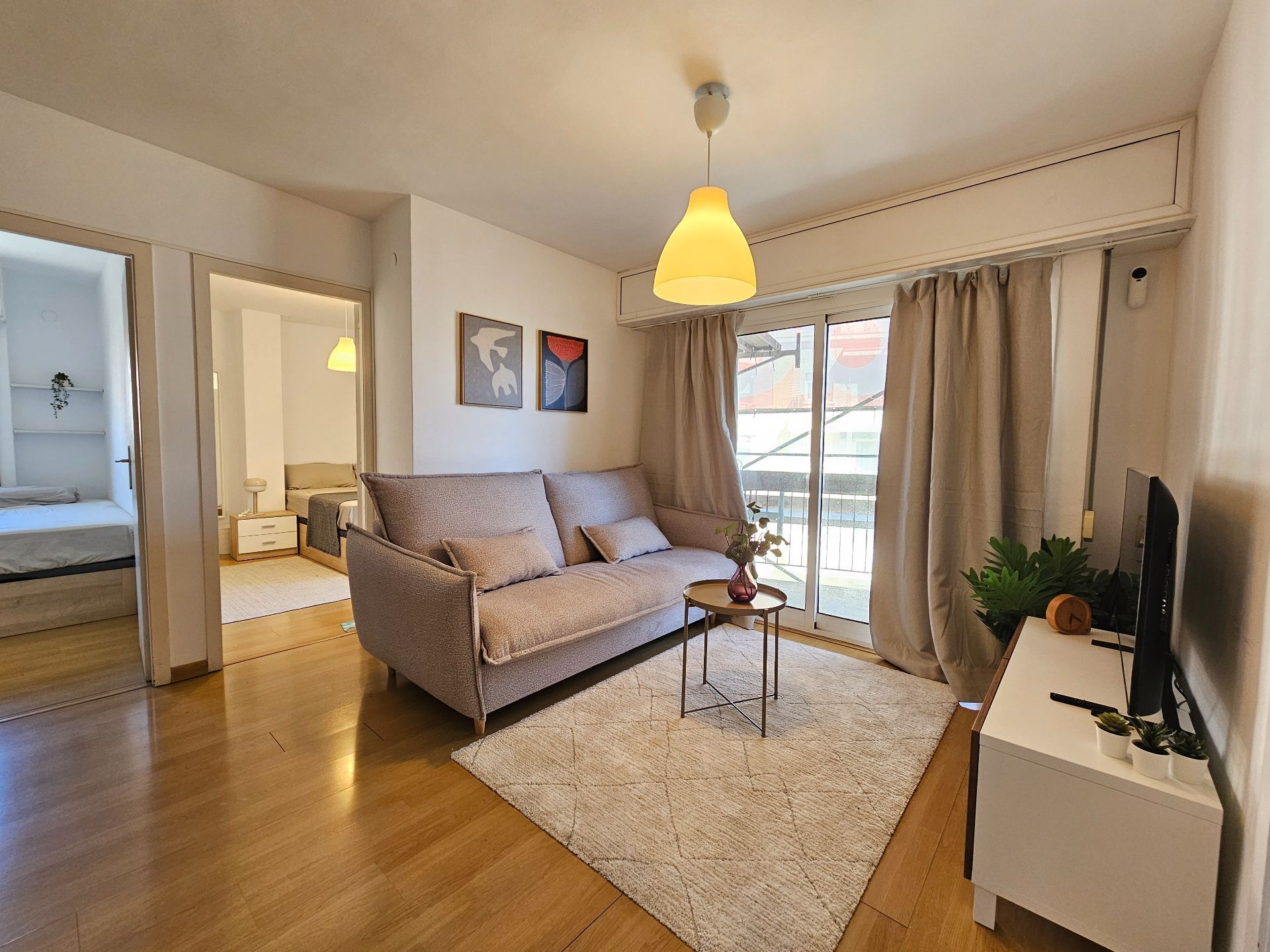 Sala d'estar de Pis de lloguer en  Barcelona Capital amb Moblat