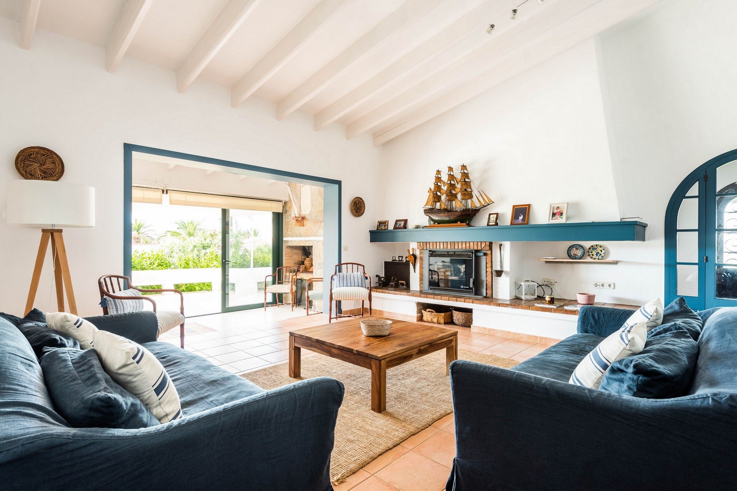 Living room of House or chalet to rent in Sant Lluís  with Air Conditioner, Private garden and Terrace