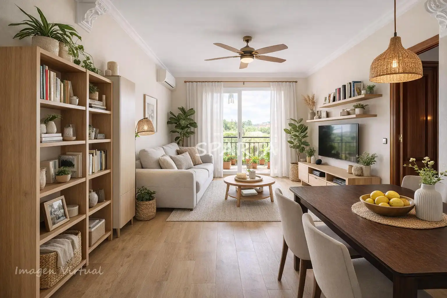 Sala de estar de Piso en venta en Castilleja de la Cuesta con Aire acondicionado, Horno y Microondas