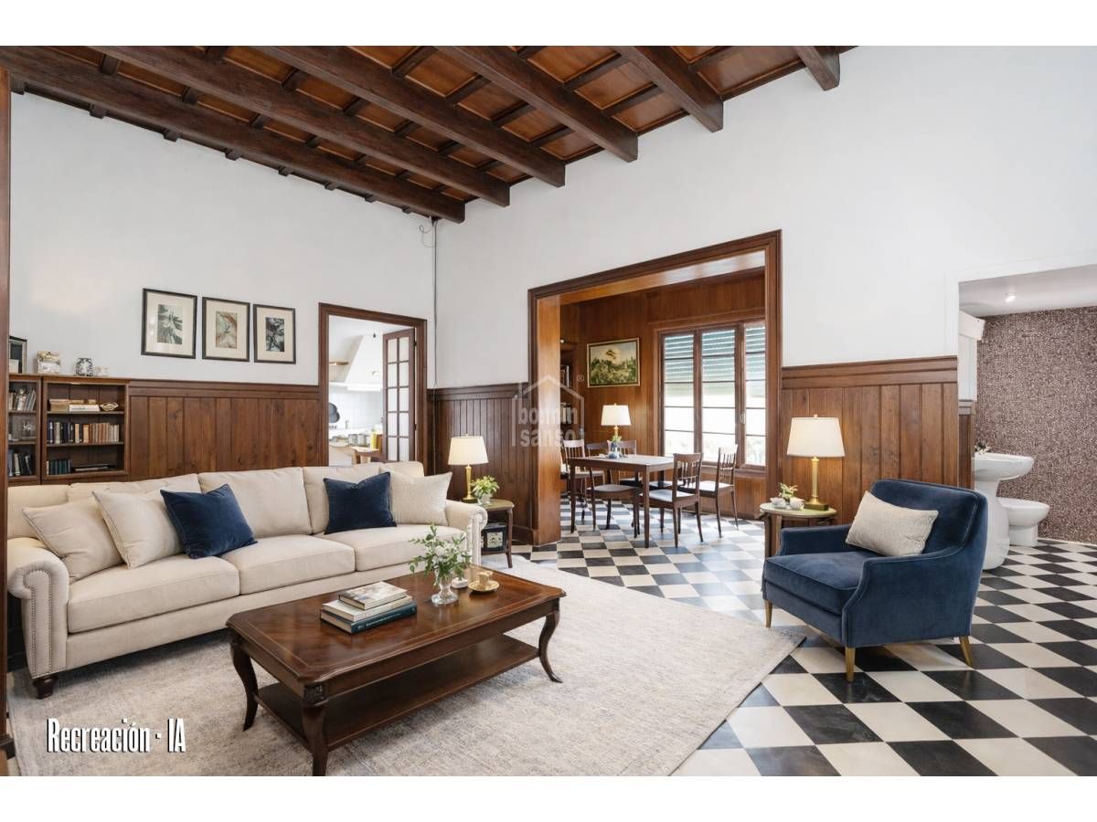 Sala d'estar de Casa o xalet en venda en Maó - Mahón amb Terrassa