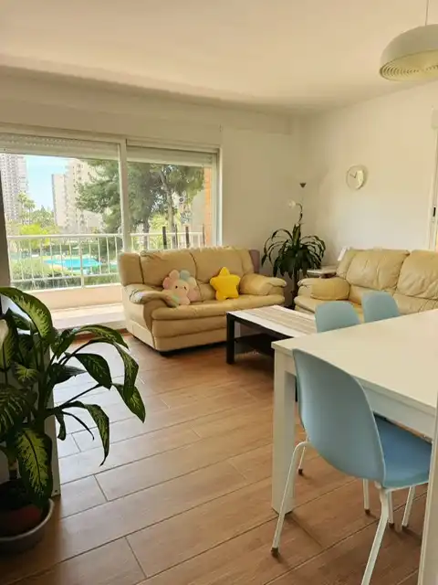 Sala de estar de Piso de alquiler en Alicante / Alacant con Terraza, Amueblado y Internet