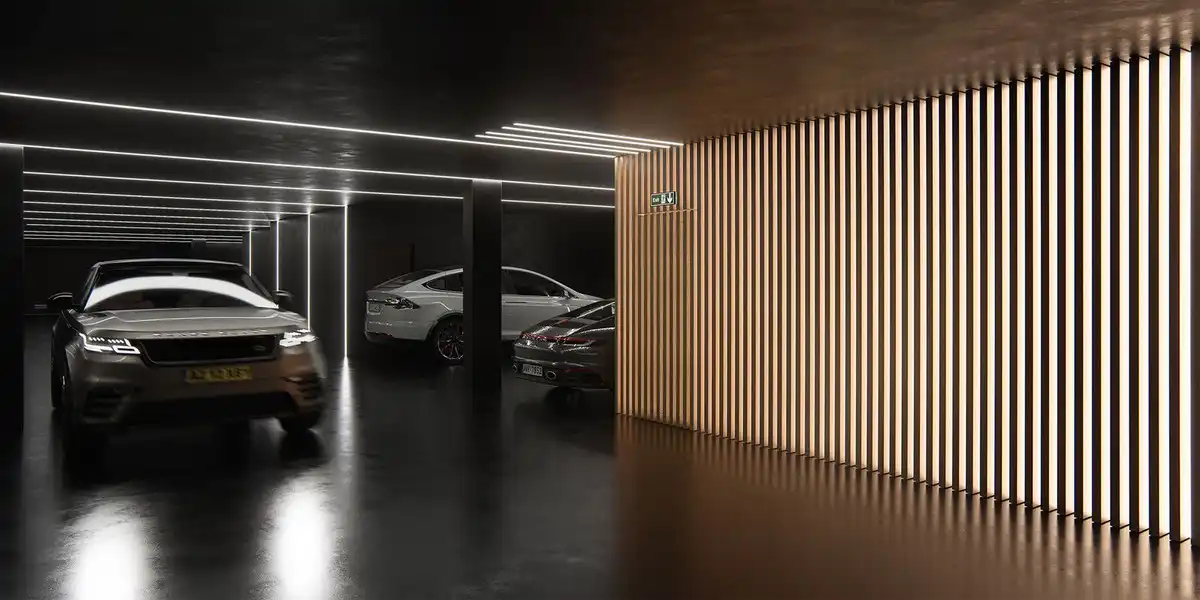 Parkplatz von Wohnungen zum Verkauf in Mijas mit Klimaanlage, Terrasse und Abstellraum