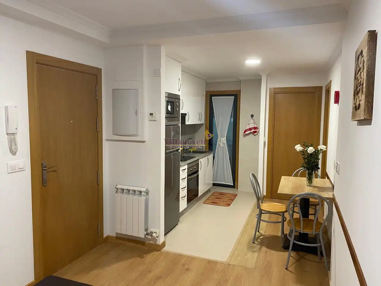Kitchen of Apartments for rent in Vigo   with Heating, Terrace and Furnished