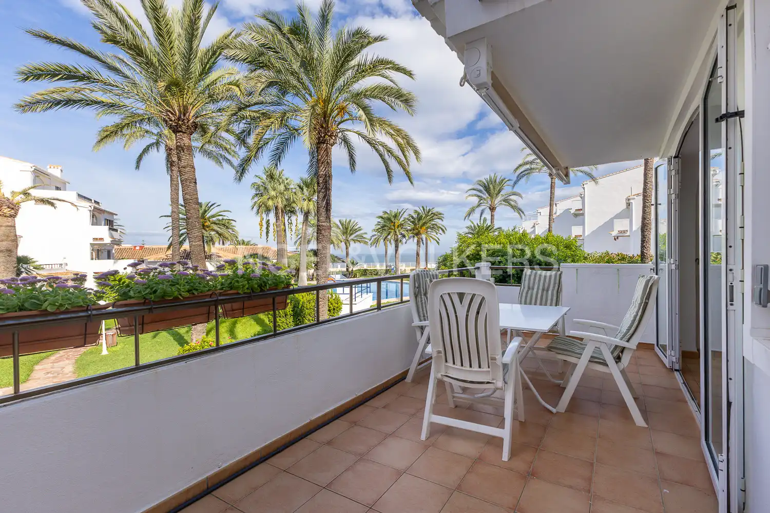 Terrace of Flat for rent in Dénia  with Air Conditioner, Heating and Terrace