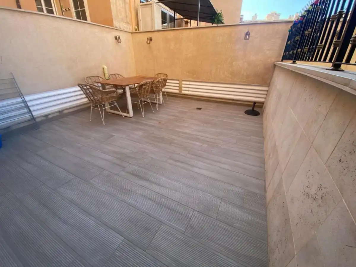 Terraza de Apartamento de alquiler en  Palma de Mallorca con Aire acondicionado, Amueblado y Horno