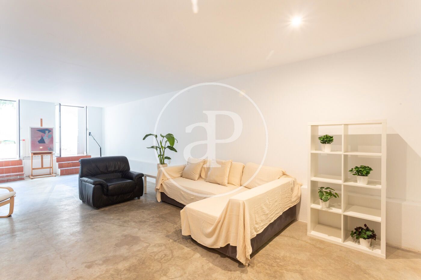 Living room of Flat to rent in  Barcelona Capital  with Heating, Private garden and Terrace