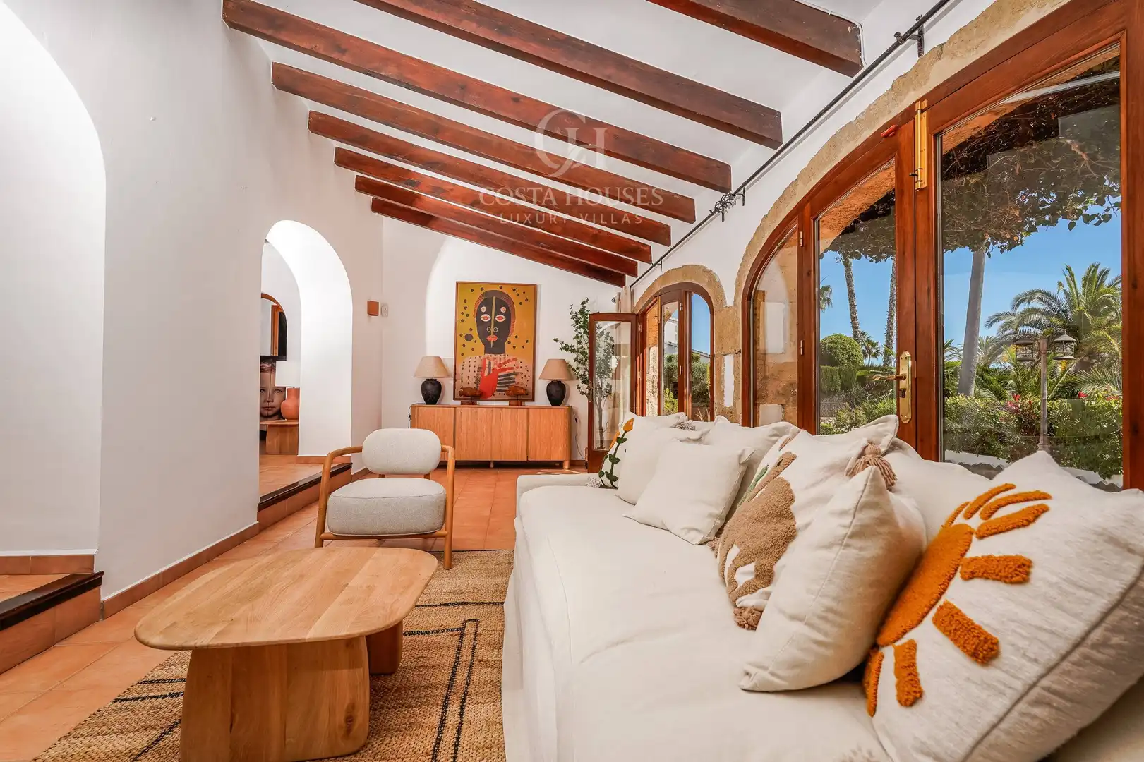Living room of Houses for sale in Jávea / Xàbia  with Air Conditioner, Heating and Private garden