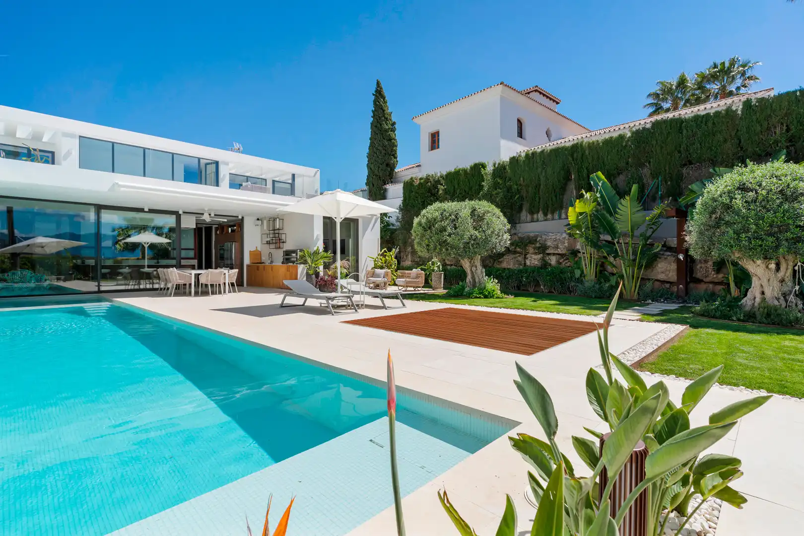 Haus mit Pool zur Miete in Benahavís pueblo