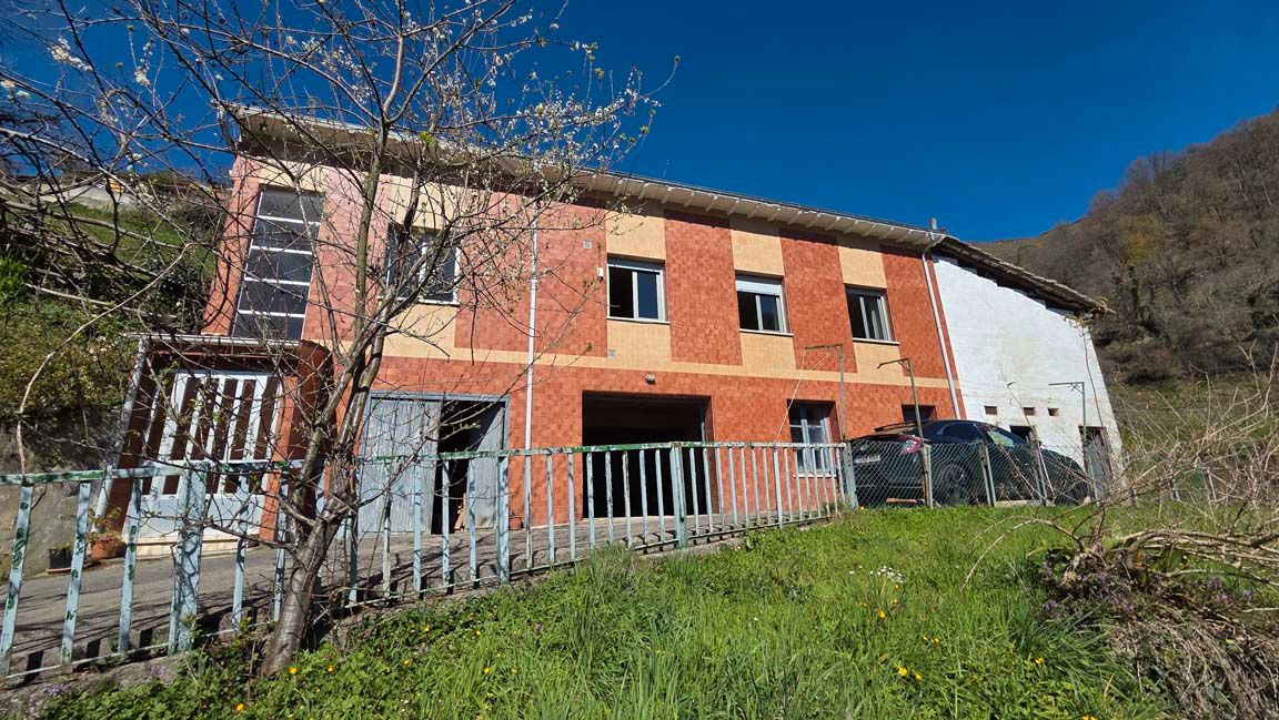 Vista exterior de Casa o chalet en venta en Laviana con Calefacción, Jardín privado y Parquet
