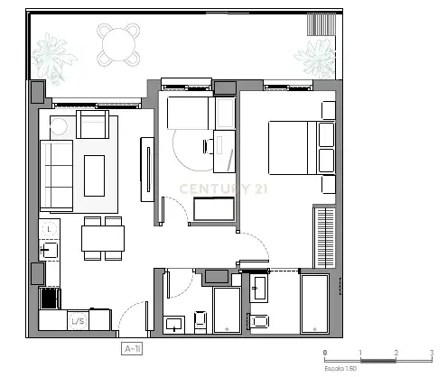 Bedroom of Flat for sale in Murcia  with Air Conditioner, Storage room and Oven