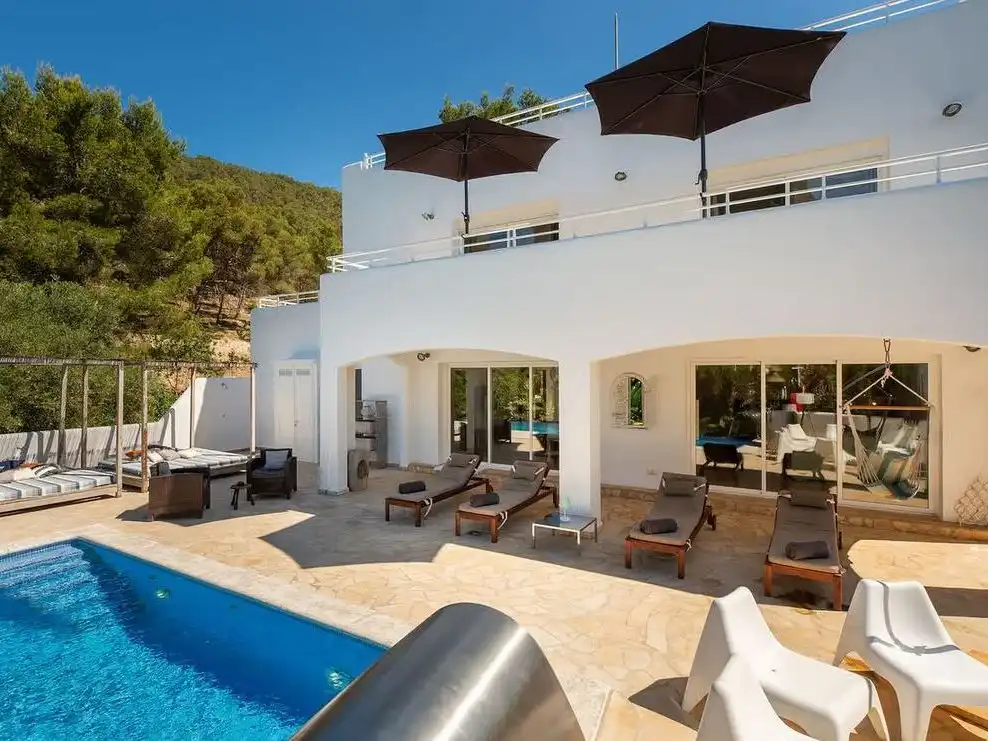 Terraza de Casa o chalet de alquiler en Santa Eulària des Riu con Jardín privado, Parquet y Terraza