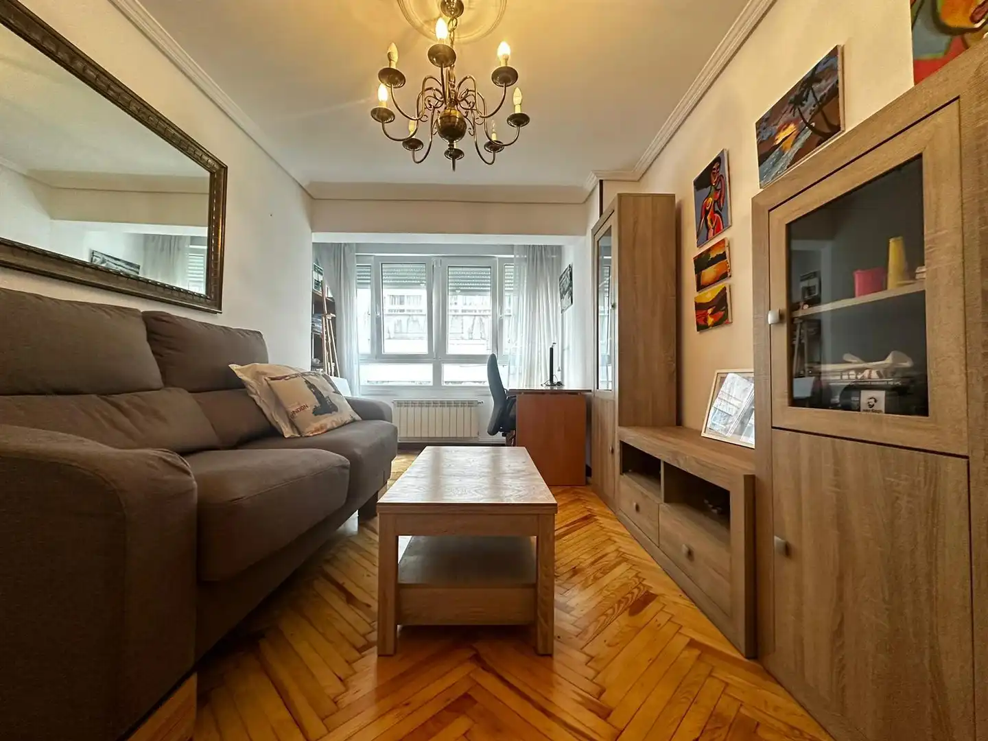 Sala de estar de Piso en venta en Santander con Calefacción y Parquet