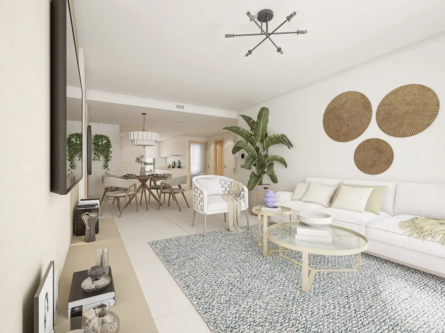 Living room of Attic for sale in Manilva  with Air Conditioner, Heating and Terrace
