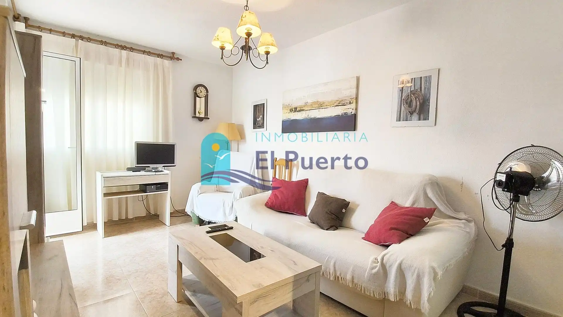 Sala de estar de Apartamento en venta en Puerto de Mazarrón
