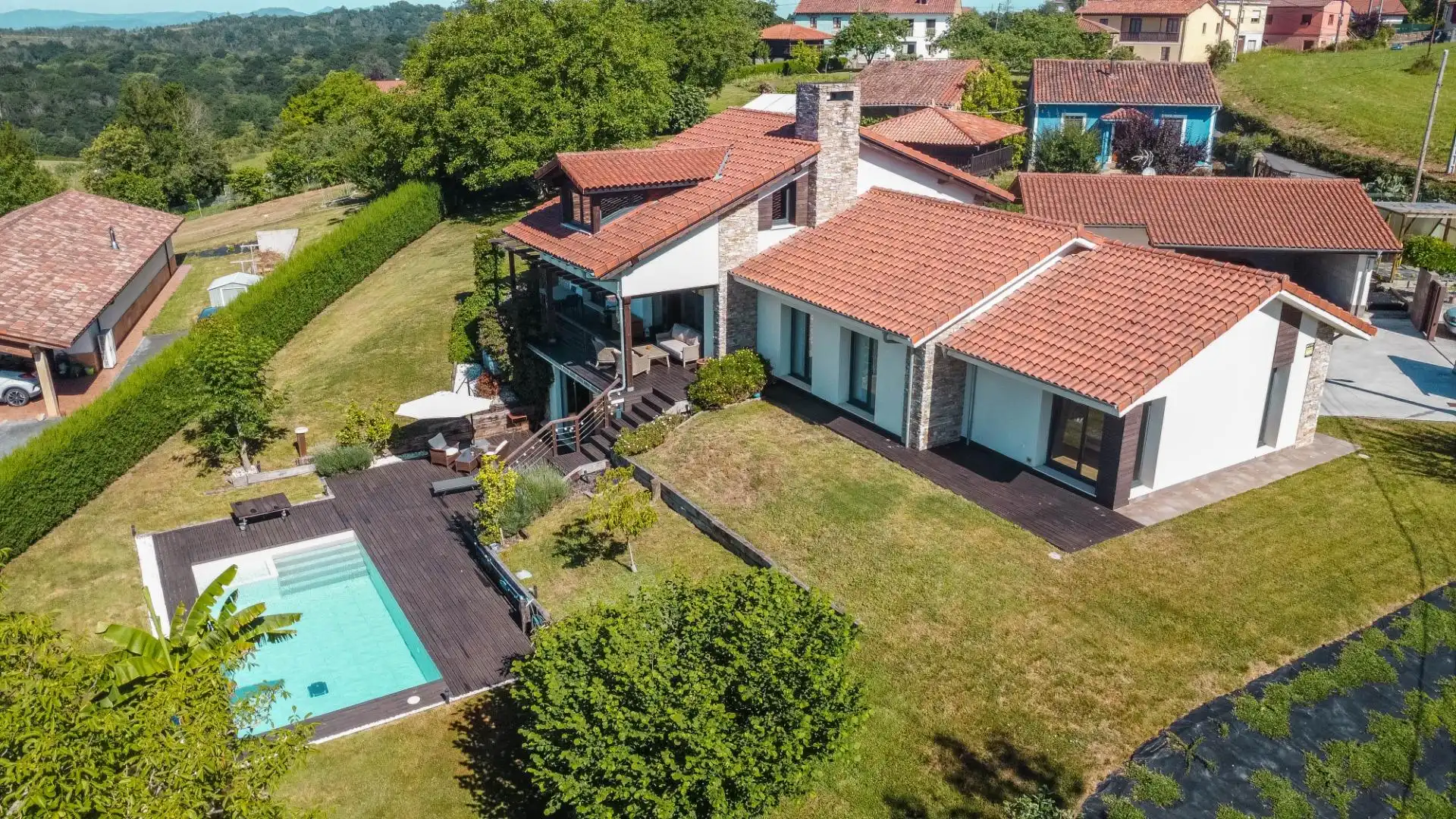 Vista exterior de Casa o chalet en venta en Siero con Aire acondicionado, Calefacción y Jardín privado