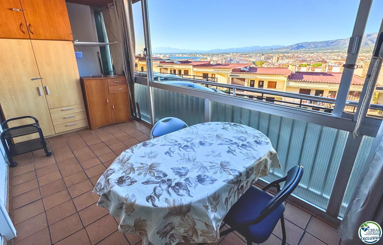 Terraza de Apartamento en venta en Roses con Aire acondicionado y Amueblado