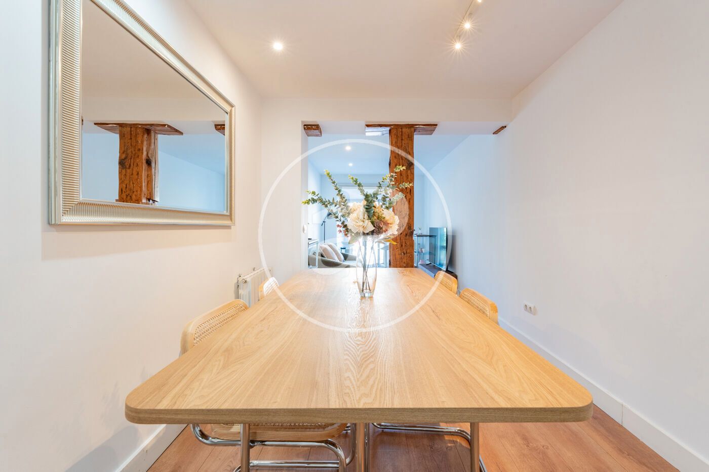 Comedor de Piso de alquiler en  Madrid Capital con Aire acondicionado, Calefacción y Amueblado