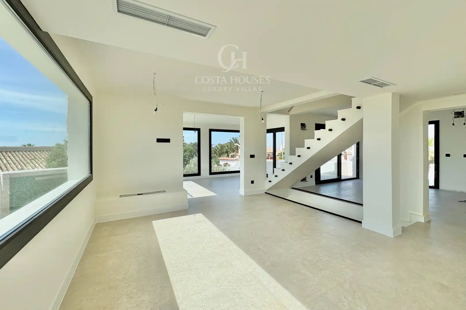 Sala d'estar de Casa o xalet en venda en Jávea / Xàbia amb Aire condicionat, Calefacció i Jardí privat