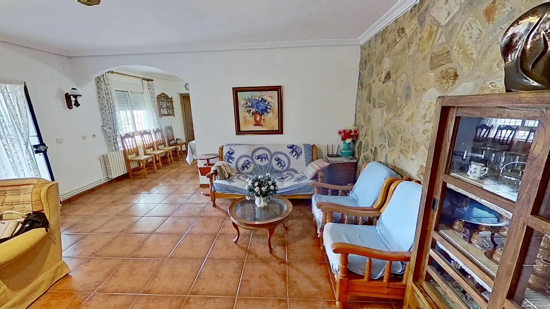 Sala d'estar de Casa o xalet en venda en Albacete amb Aire condicionat, Calefacció i Jardí privat