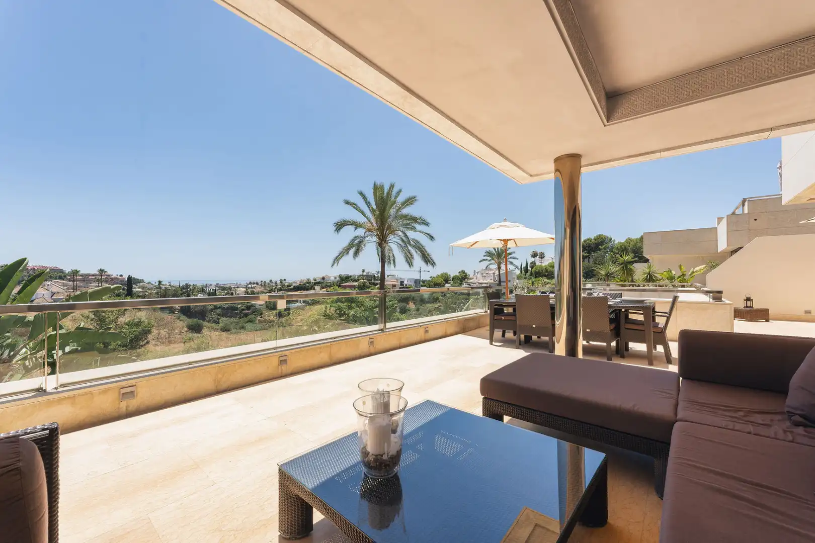 Terraza de Apartamento en venta en Marbella con Aire acondicionado, Terraza y Piscina