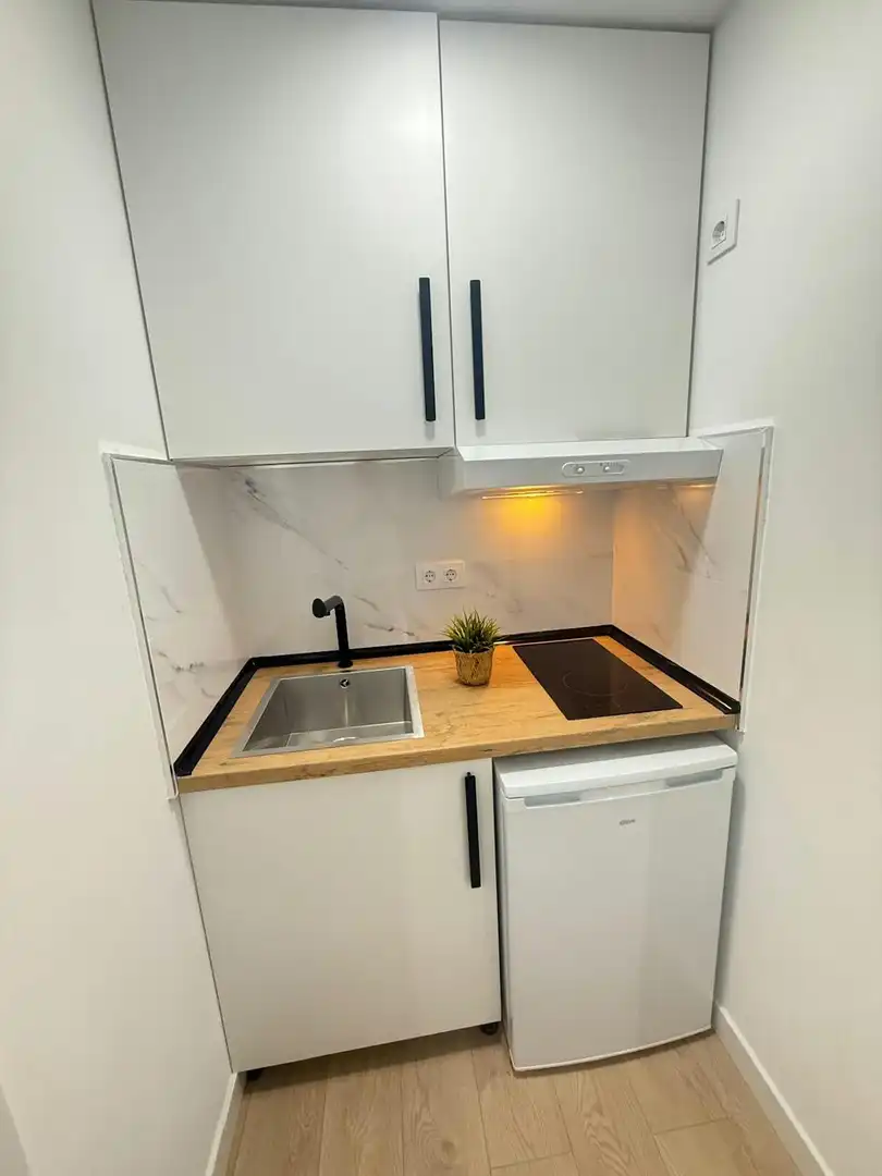 Kitchen of Flat for rent in Madrid  with Air Conditioner, Washing machine and TV