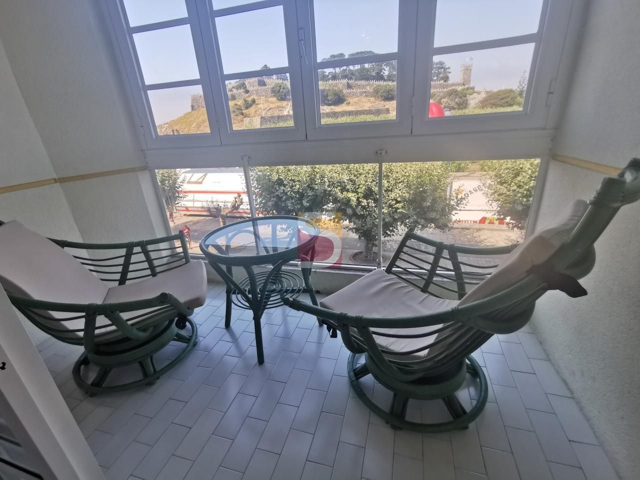 Balcony of Flat to rent in Baiona  with Heating, Parquet flooring and Furnished