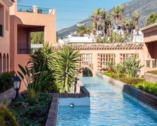 Exterior view of Planta baja to rent in Marbella  with Air Conditioner, Terrace and Swimming Pool