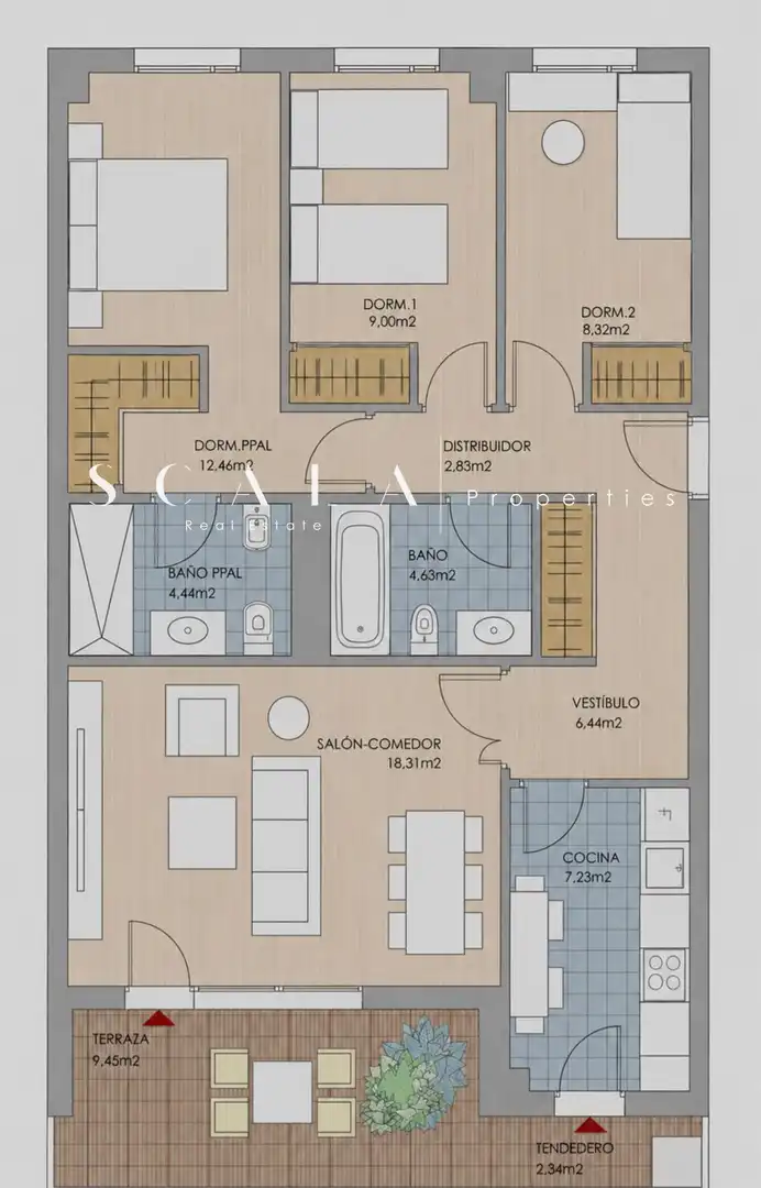 Wohnung mit Terrasse zum Verkauf in Narvaez, imagen 59