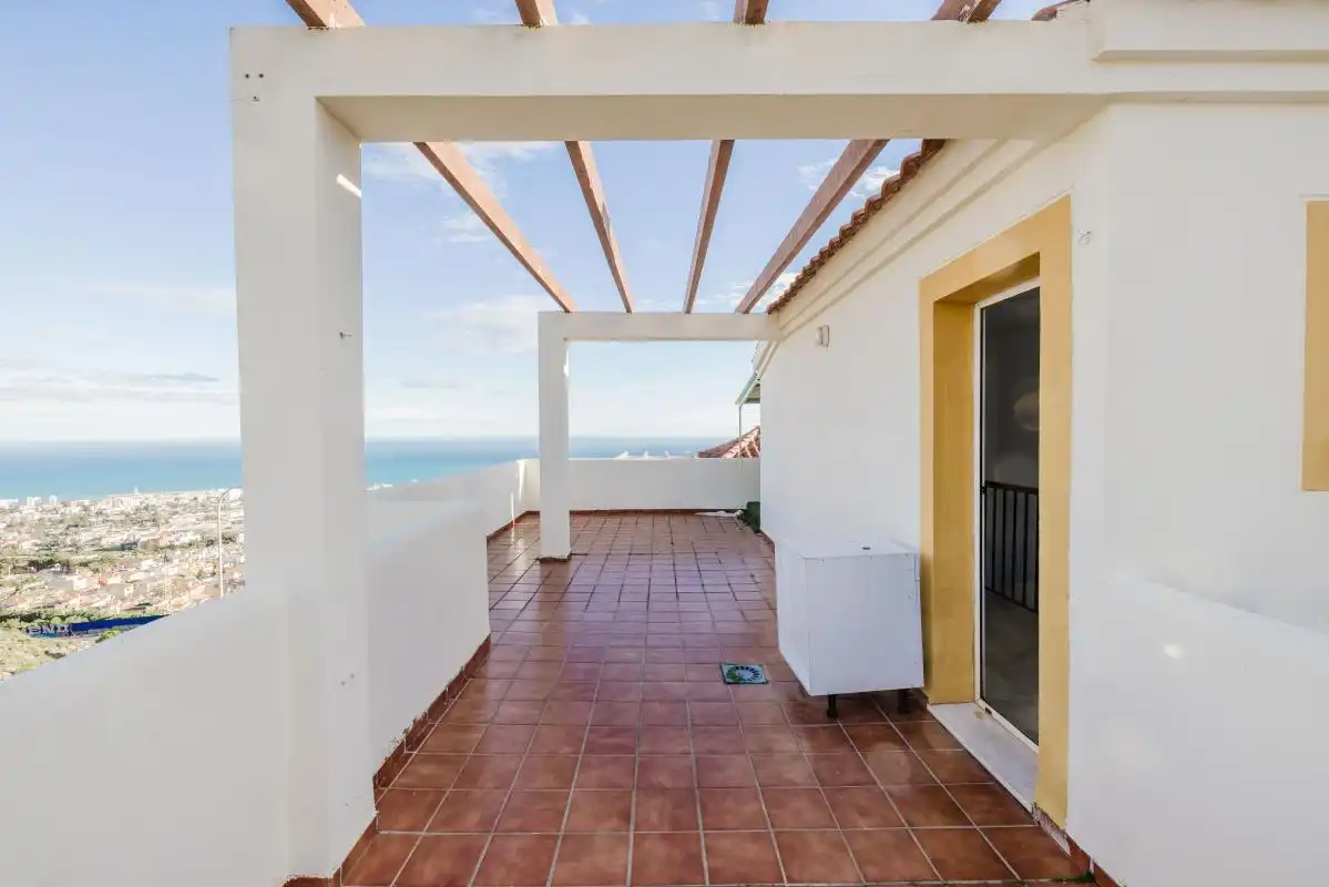 Terraza de Casa adosada en venta en Benalmádena con Calefacción, Jardín privado y Terraza