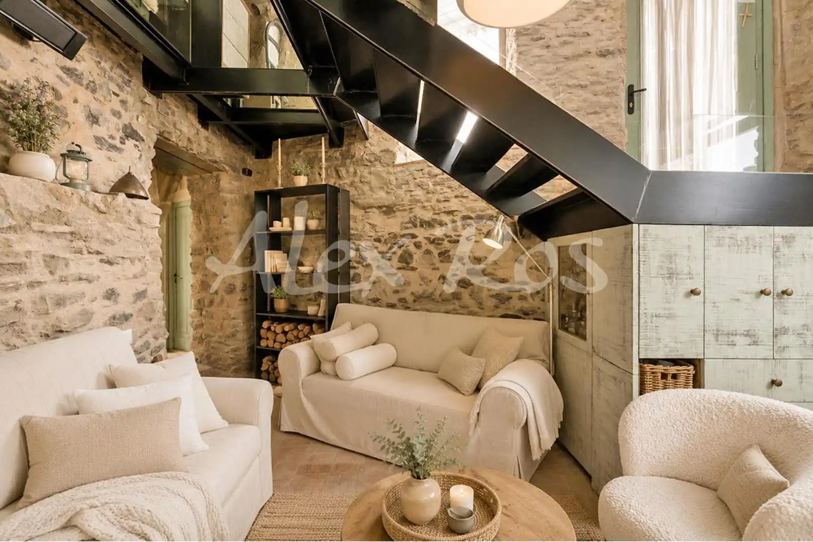 Sala d'estar de Casa o xalet en venda en Ger amb Calefacció