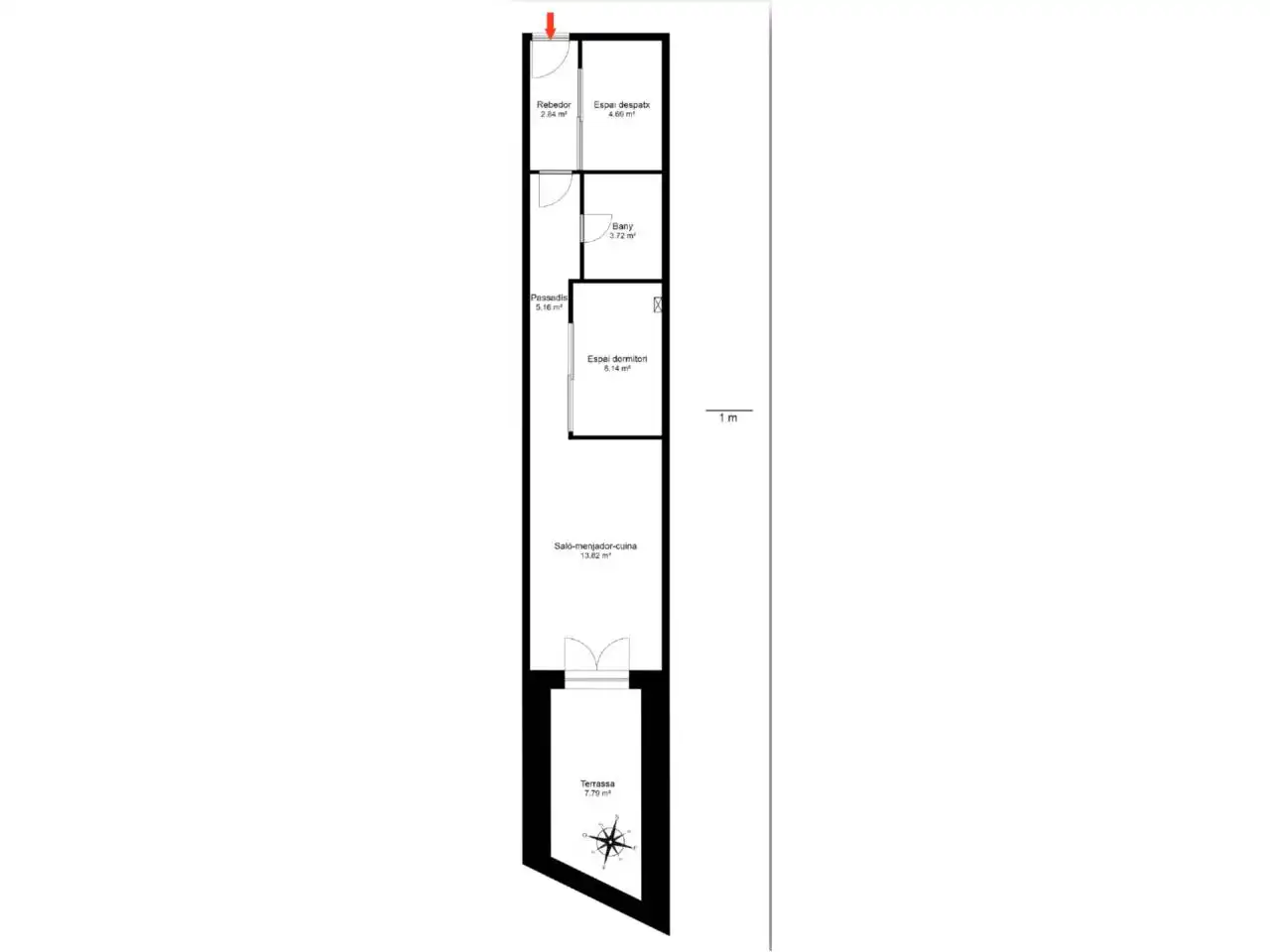 Estudio en venta en Encamp con Calefacción, Parquet y Terraza