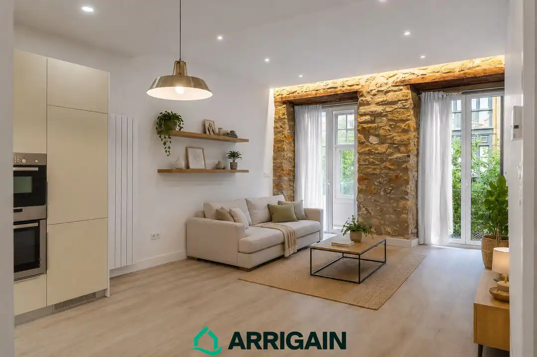 Sala de estar de Piso en venta en Donostia - San Sebastián  con Calefacción, Terraza y Trastero