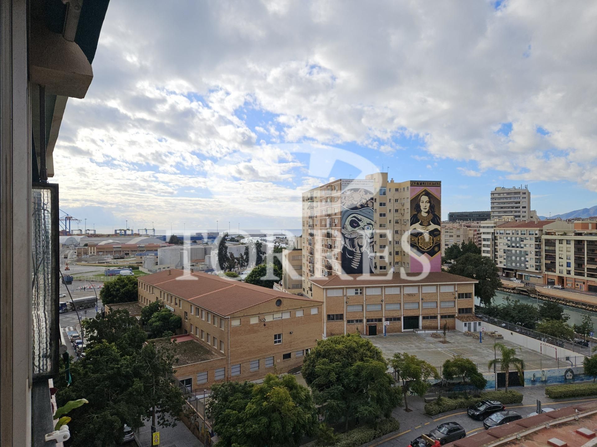 Vista exterior de Pis de lloguer en Málaga Capital amb Aire condicionat i Terrassa