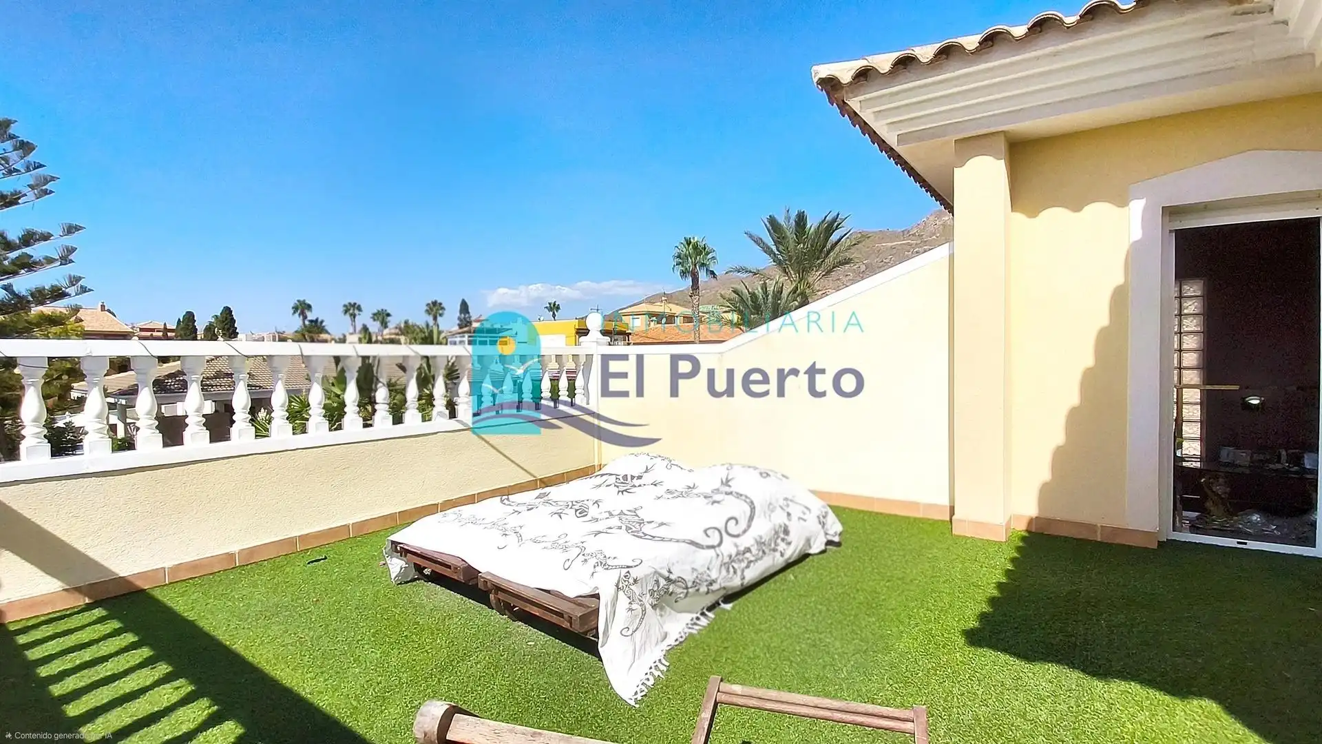 Vista exterior de Casa o chalet en venta en Mazarrón con Jardín privado, Terraza y Piscina